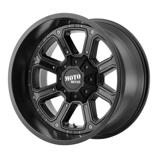 Moto Metal MO984 SHIFT MATTE BLACK W/ G-BLK INSERTS wheel