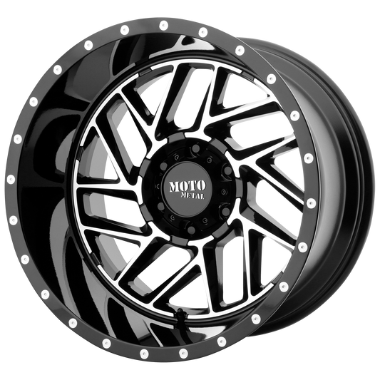 Moto Metal MO985 BREAKOUT GLOSS BLACK MACHINED wheel