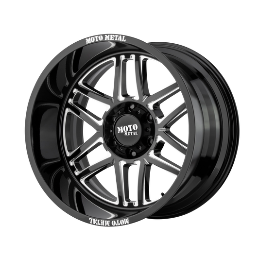 Moto Metal MO992 FOLSOM | GLOSS BLACK MILLED wheel