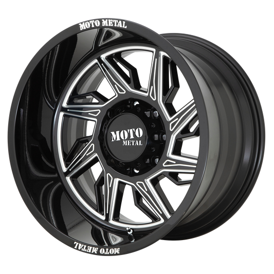 Moto Metal MO997 HURRICANE GLOSS BLACK MILLED wheel
