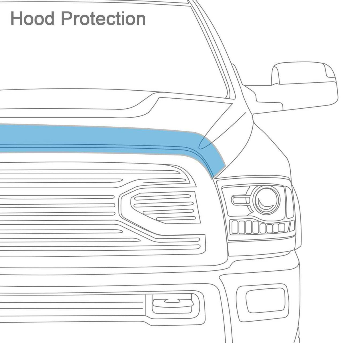 WeatherTech Hood Protector | Chevrolet Silverado 2500HD (2024 +)