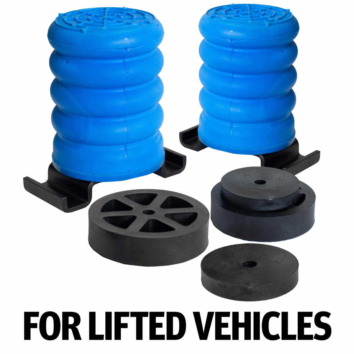 SuperSprings International Rear SumoSprings to suit Mitsubishi Triton / Toyota Hilux - 453kg - Light Blue