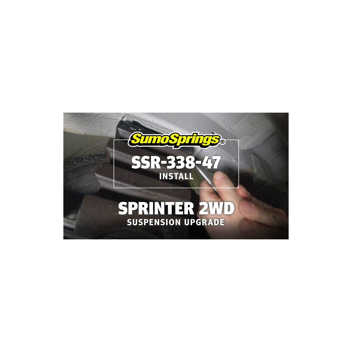 SuperSprings International Rear SumoSpring - 635kg - Yellow suits 2007-2021 Mercedes-Benz Sprinter 3500 4x2