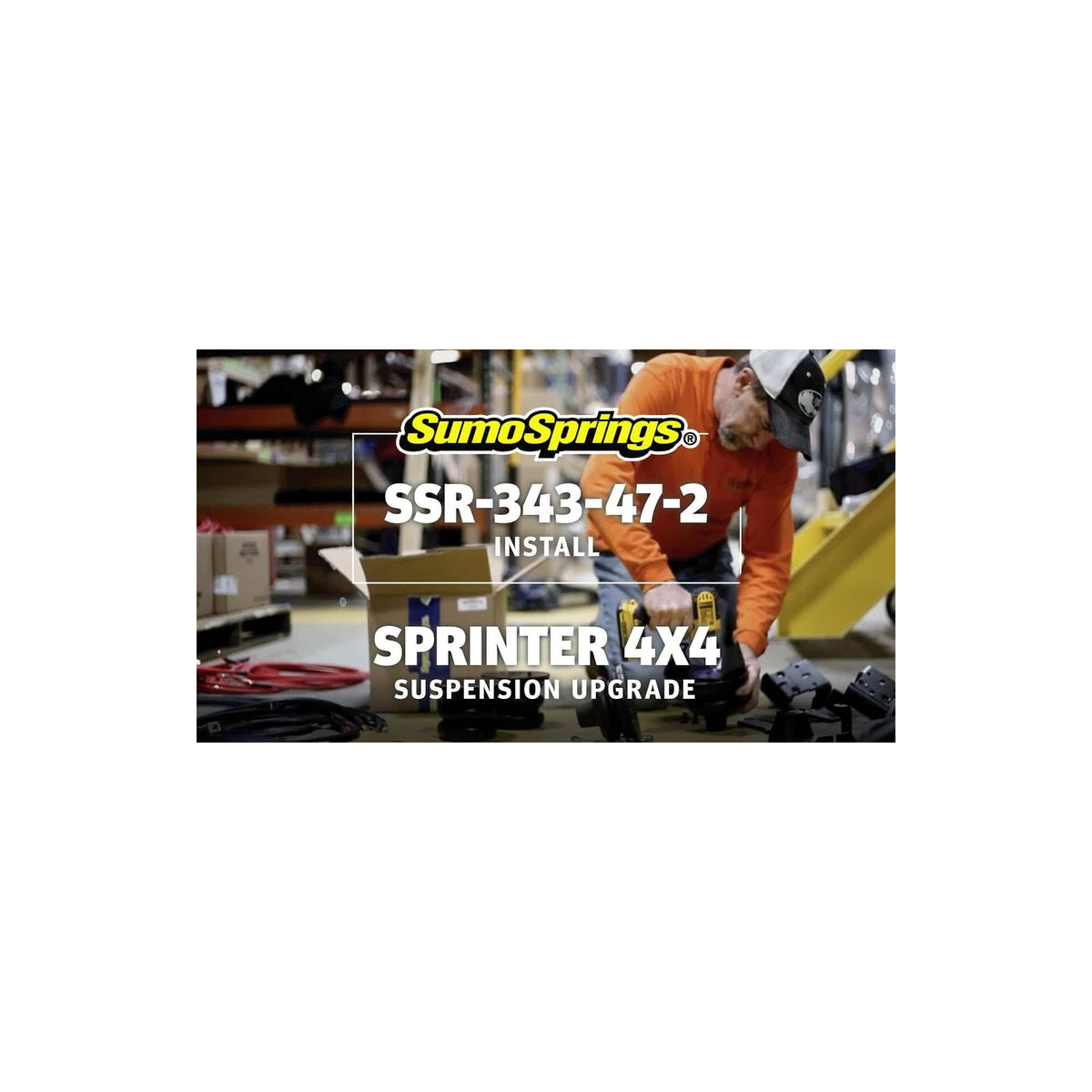 SuperSprings International Rear SumoSpring Heavy Duty Rebel - 1,360kg - Dark Blue suits 2019+ Mercedes-Benz Sprinter 3500 4x4