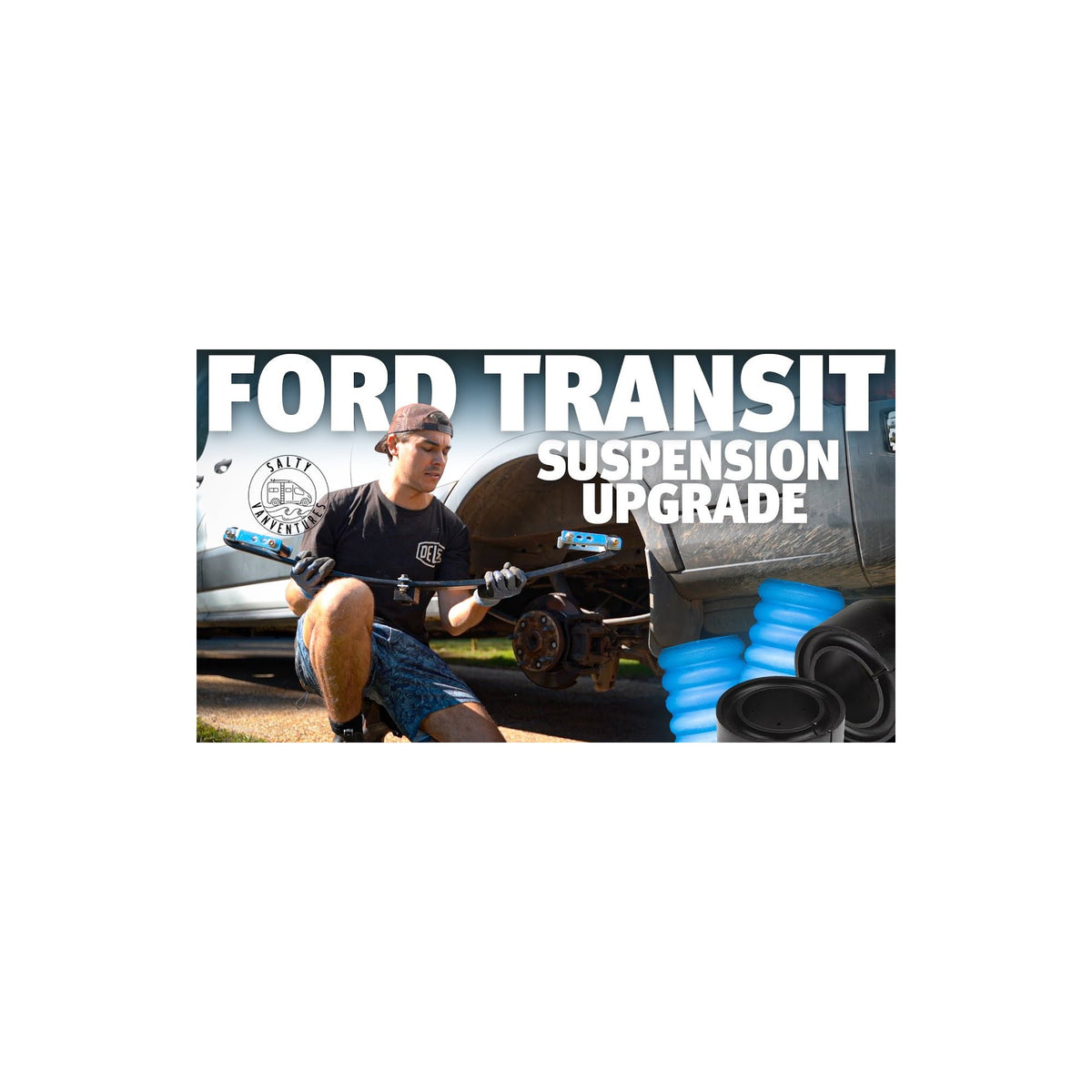 SuperSprings International Rear SumoSprings - 1,270kg - Yellow suits Ford Transit 4x2 (2015+), Ford Transit 4x4 (2020+)