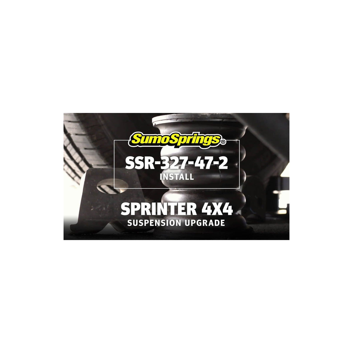 SuperSprings International Rear Heavy Duty SumoSprings Rebel - 2,260kgs - Black suits Mercedes-Benz Sprinter 4x4