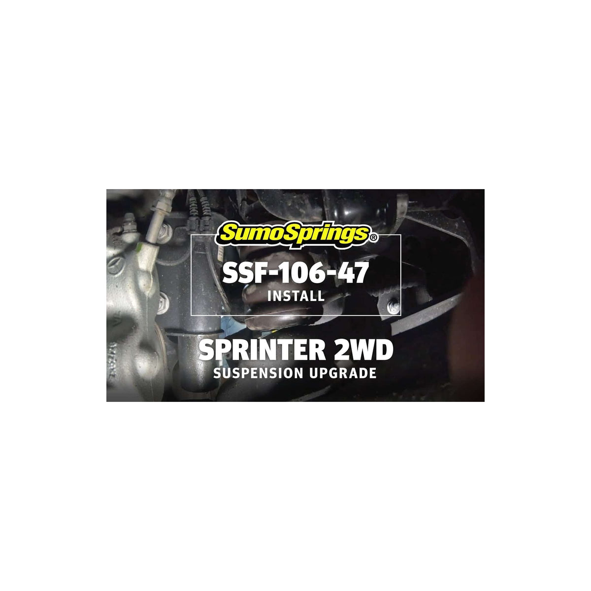 SuperSprings International Front SumoSprings - 453kg - Black suits Mercedes-Benz Sprinter 4x2