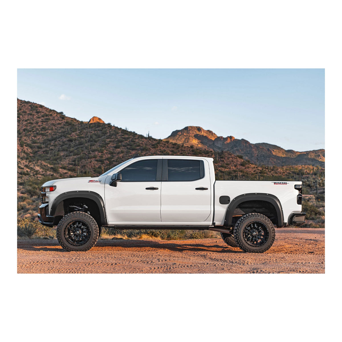 Rough Country 2" Pocket with Bolt Holes Fender Flares suits Chevrolet Silverado 1500 (2019-2026)