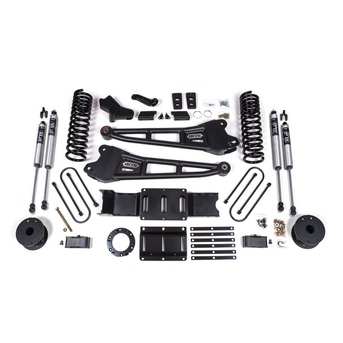 BDS Suspension 4" Lift Kit, Rear Air Ride with FOX 2.0" Shocks suits RAM 3500 (2019-2024)