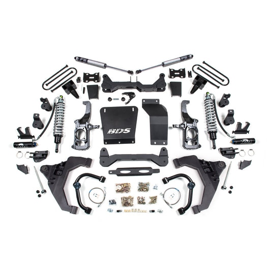 BDS Suspension 6.5" Lift Kit with FOX 2.5" PE DSC Coilover Shocks, Rear Fox2.0 suits Chevrolet Silverado 2500/3500