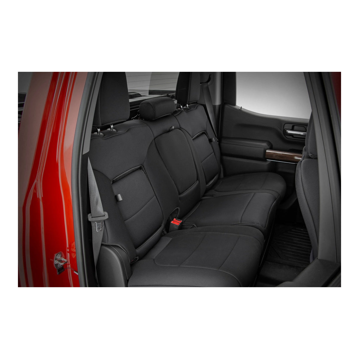 Rough Country Cloth Comfort Seat Covers, Front & Rear suits Chevrolet Silverado 1500 (2019-2026)