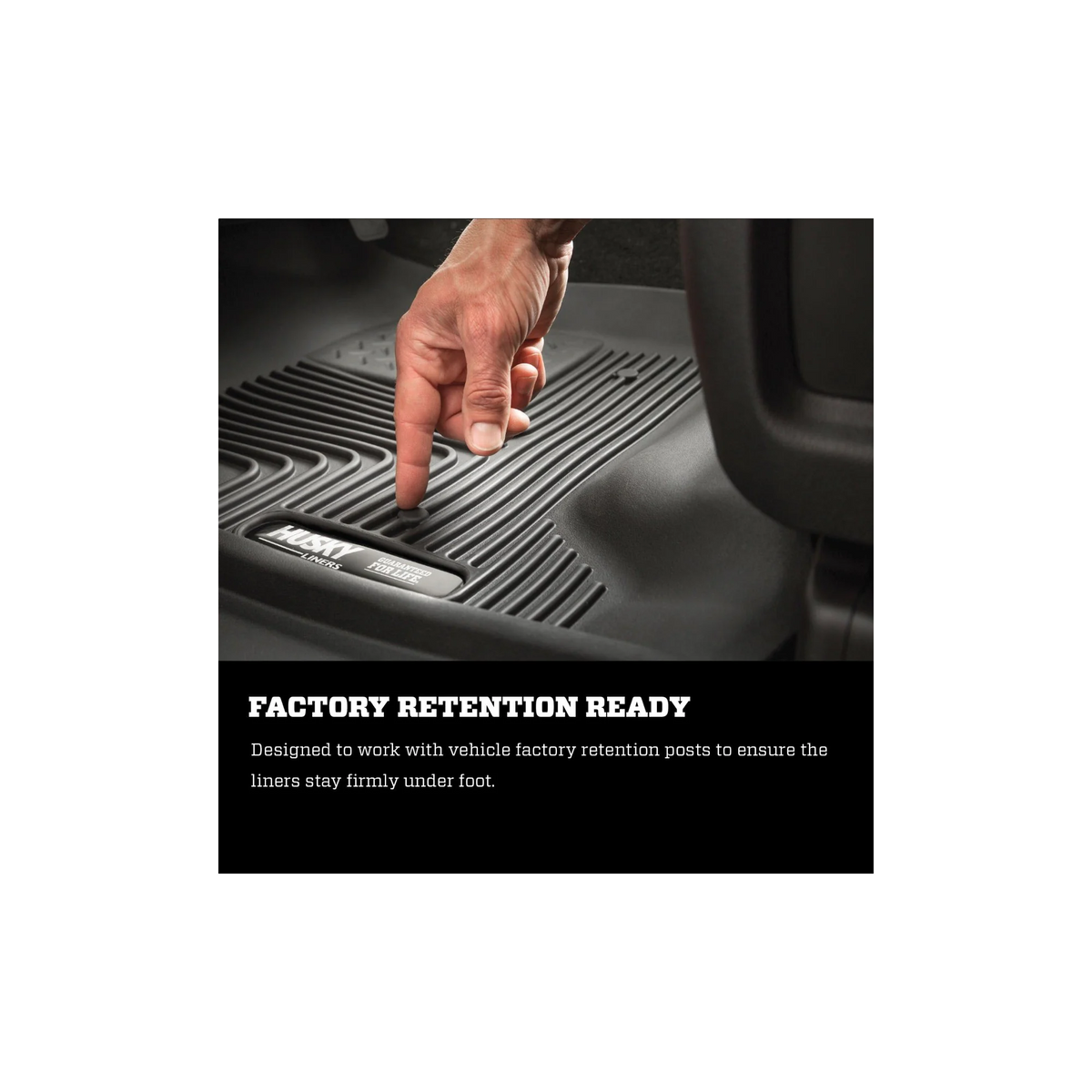 Husky Liners RAM 1500 DS / 2500 Seat Floor Mats, Rear suits RAM 1500 DS (2013-2024), 2500 (2013-2018)