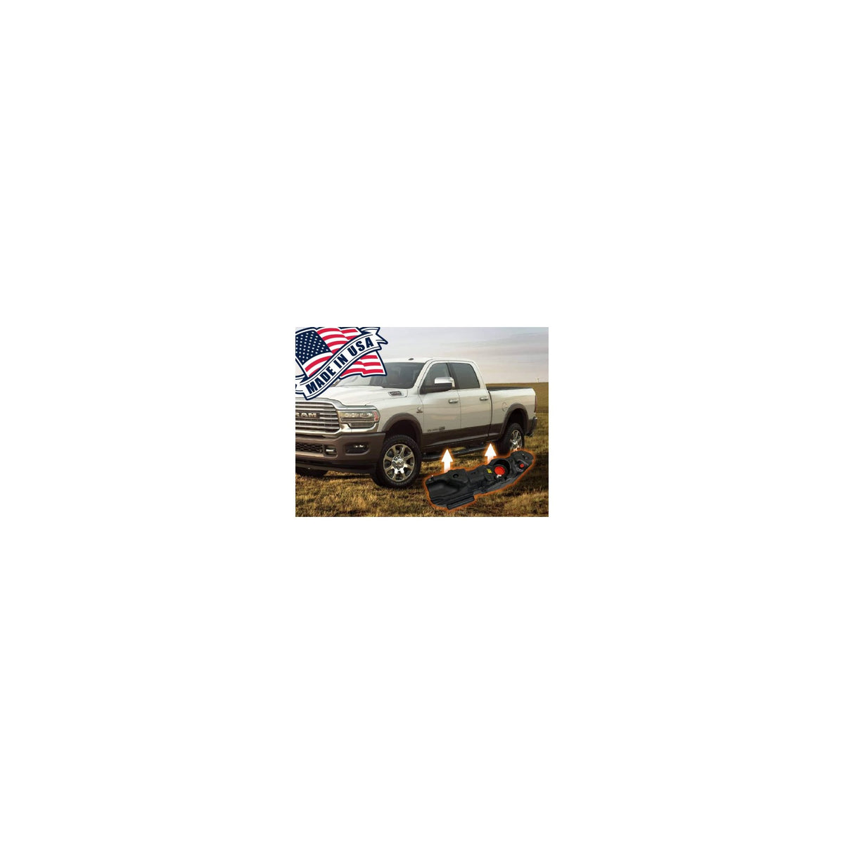 Titan Tanks Long Range Fuel Tank, 197L (Crew Cab, 6'4 Tub) suits RAM 2500/3500 (2013-2024)