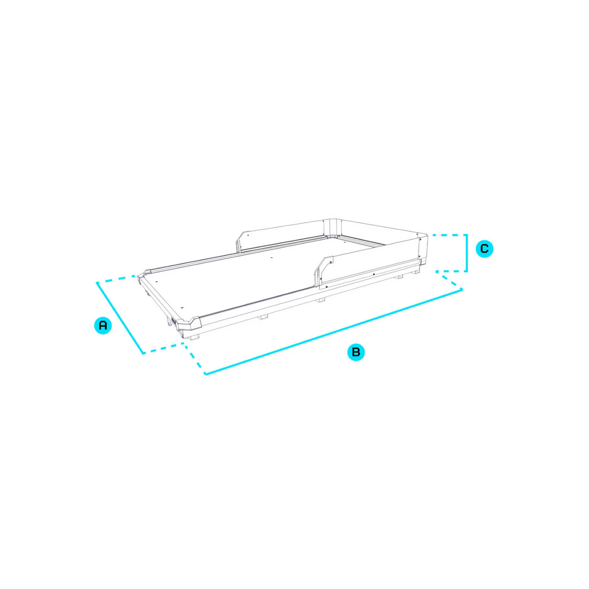 DECKED CargoGlide Full Width for Australian Extra Cab Ute with 6' Tub or cargo van - 100% Extension