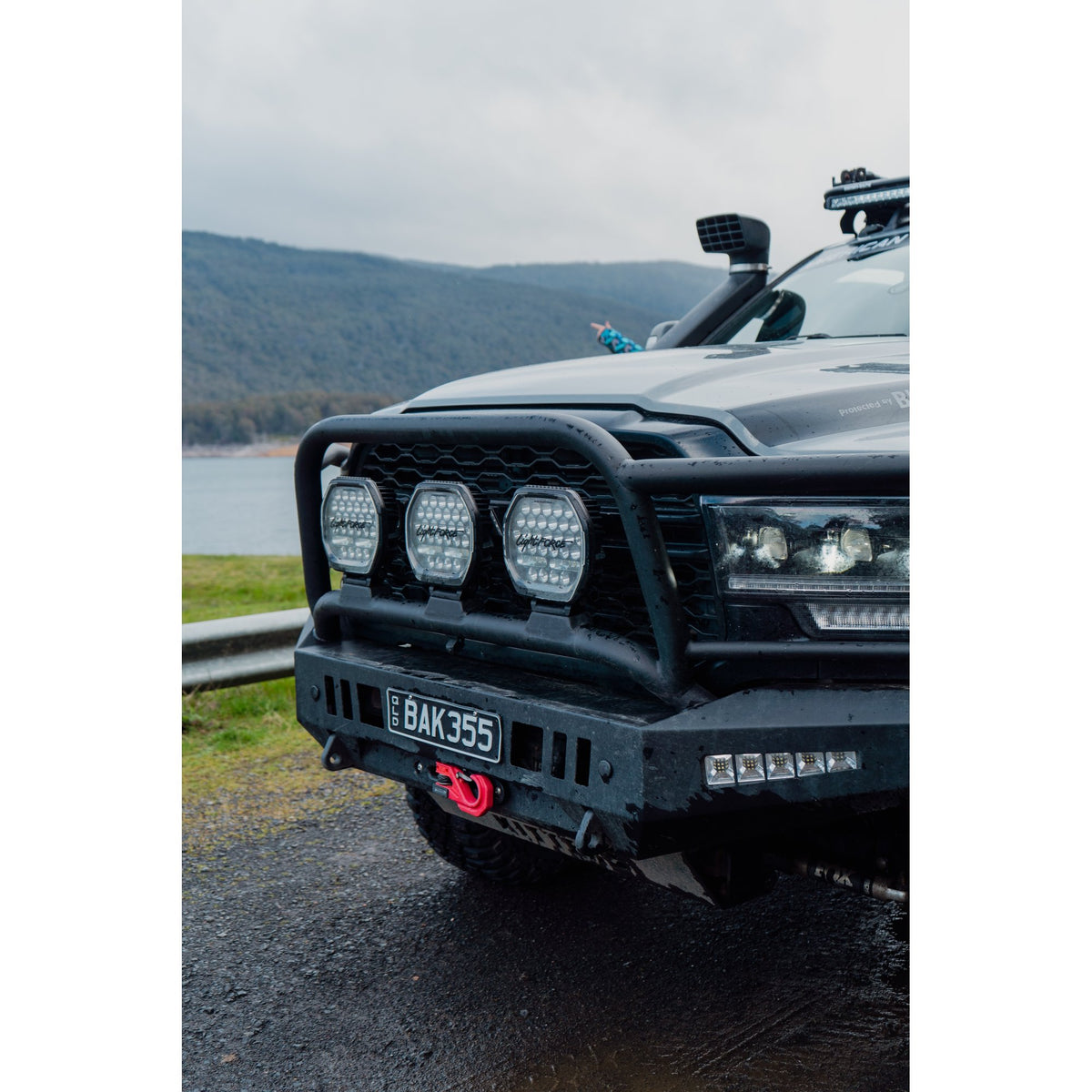 Outback Kitters Full Guard Bull Bar, 3 Tabs, Texture Black suits RAM 2500/3500 (2025-2026)