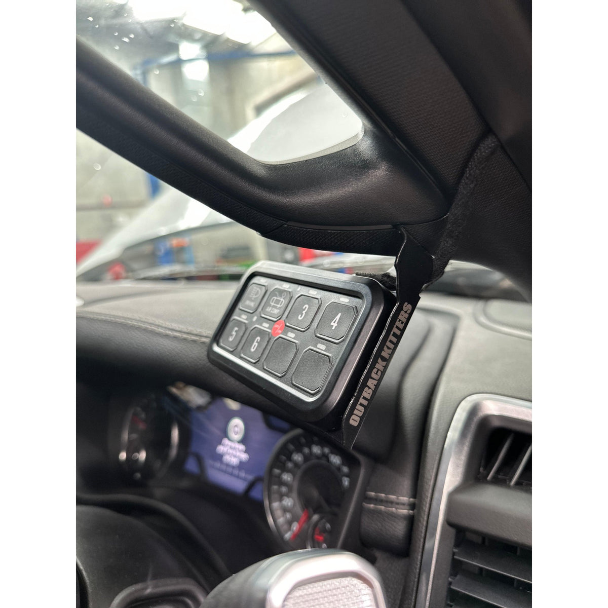 Outback Kitters 8 Way Switch Panel Grab Handle Mounting Bracket suits RAM 2500/3500 (2019-2024)