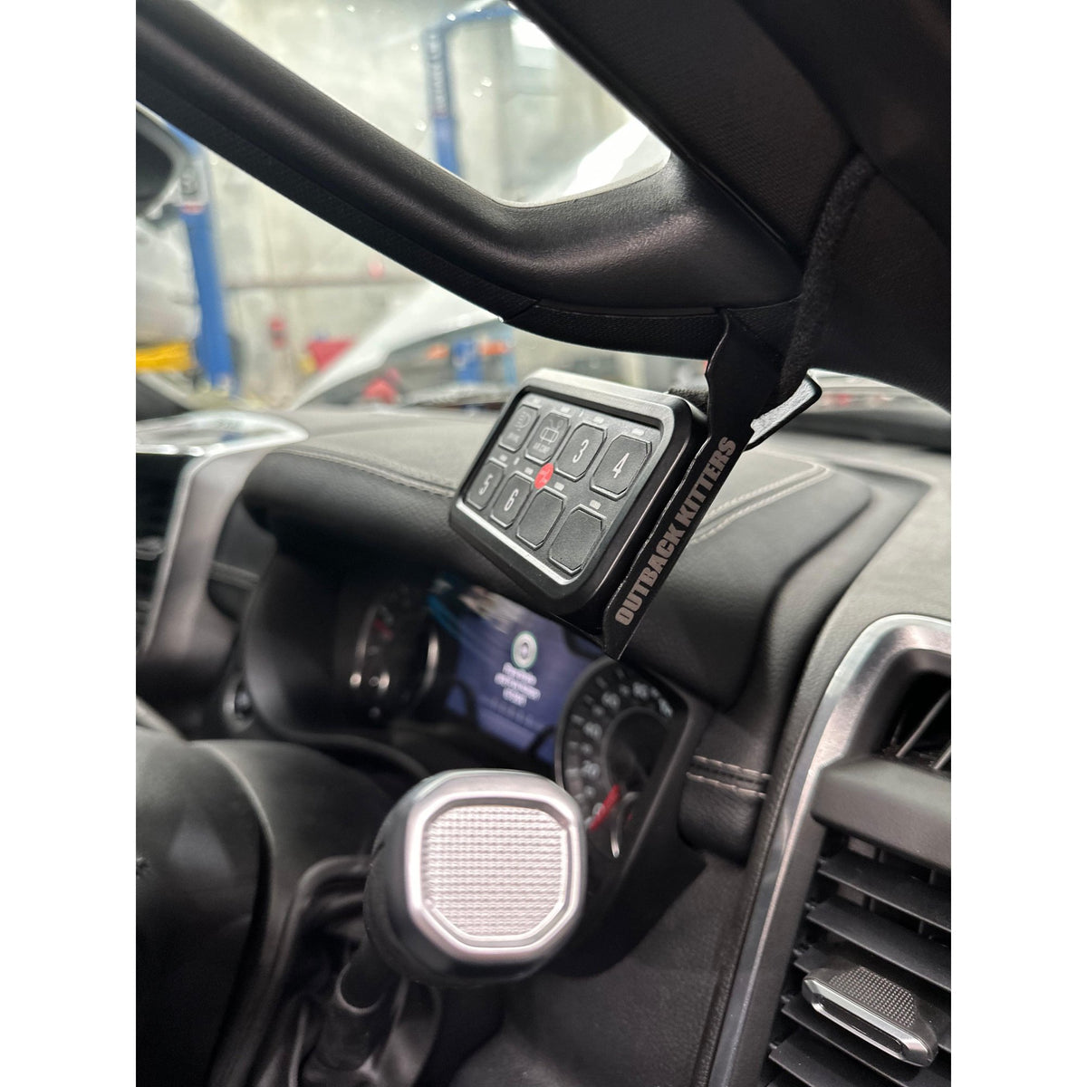 Outback Kitters 8 Way Switch Panel Grab Handle Mounting Bracket suits RAM 2500/3500 (2019-2024)