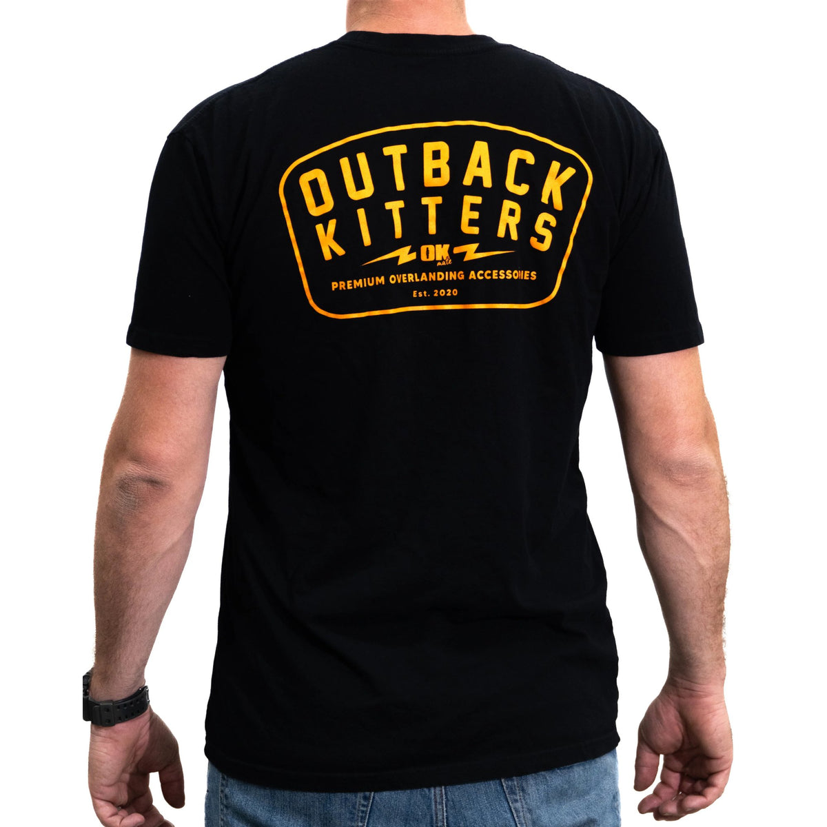 Outback Kitters "Hero" Tee - Taupe - Small