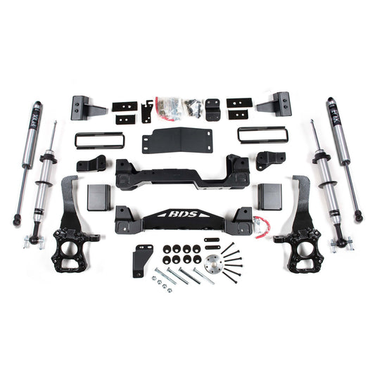 BDS Suspension 4" Lift Kit with FOX 2.5" PE Coilover Shocks suits Ford F-150 (2015-2020)