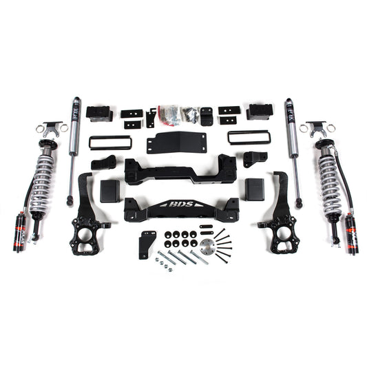 BDS Suspension 6" Lift Kit with FOX 2.5" PES DSC Coilover Shocks suits Ford F-150 (2015-2020)