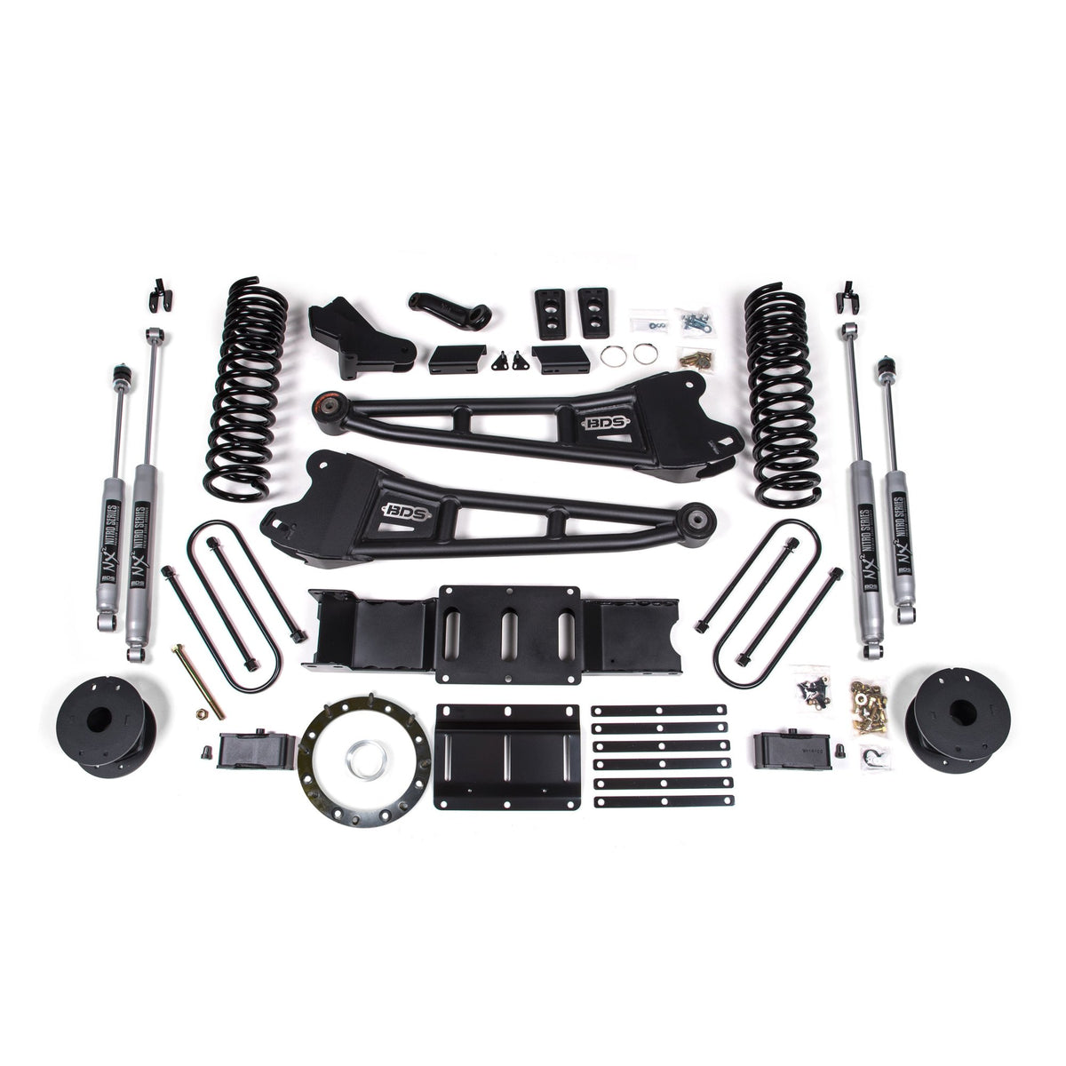 BDS Suspension 4" Lift Kit, Rear Air Ride with FOX 2.0" Shocks suits RAM 3500 (2019-2024)
