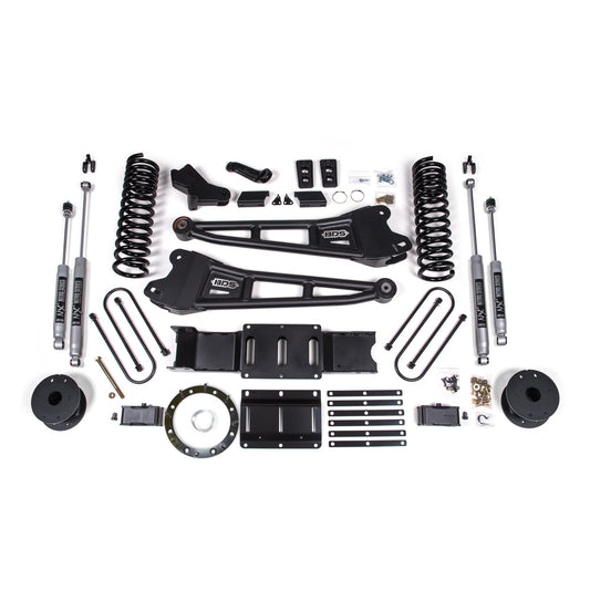 BDS Suspension 4" Lift Kit, Rear Air Ride with FOX 2.0" Shocks suits RAM 3500 (2019-2024)