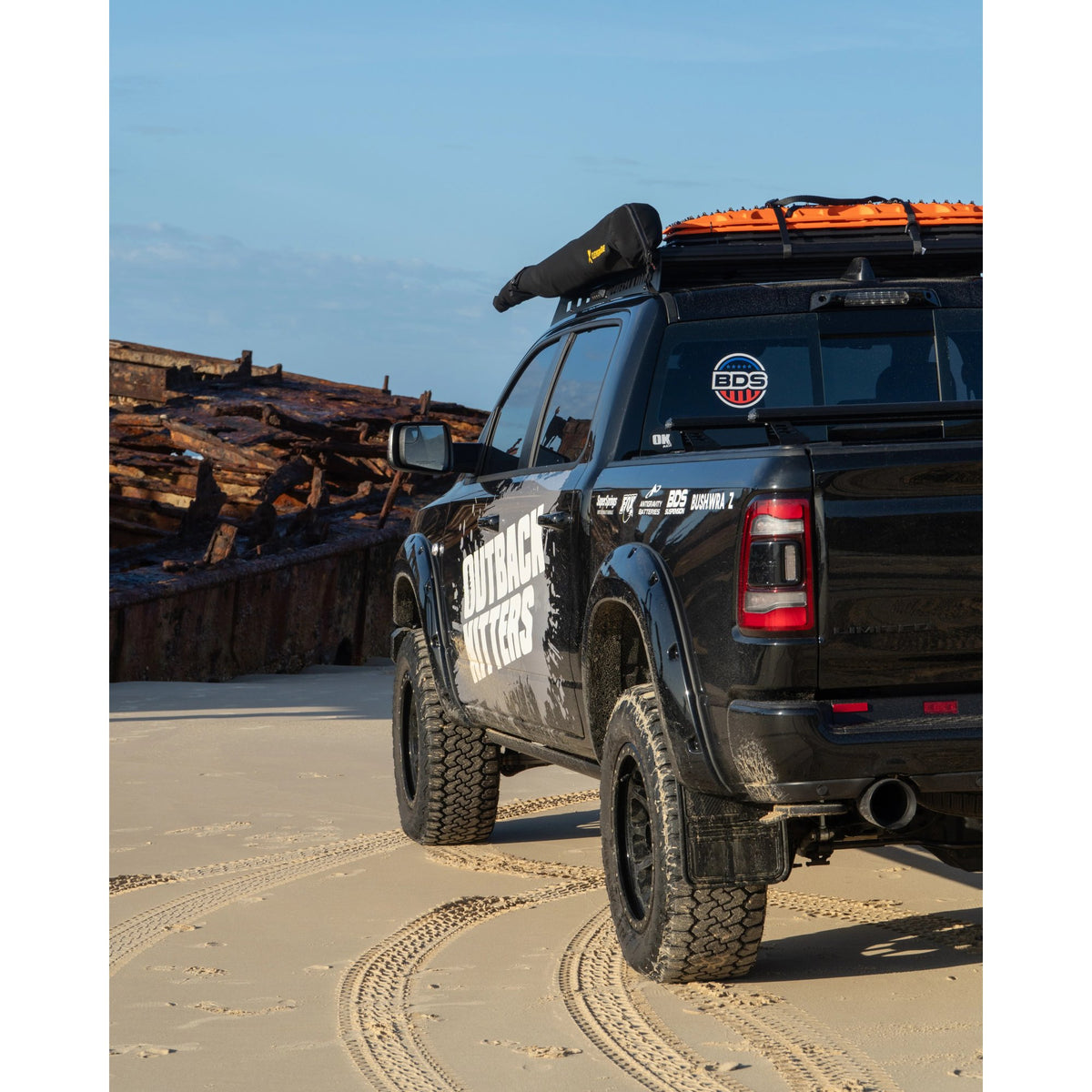 Outback Kitters Adventure Rails MAX (No Side Lights) suits RAM 1500 DT (2019-2026)