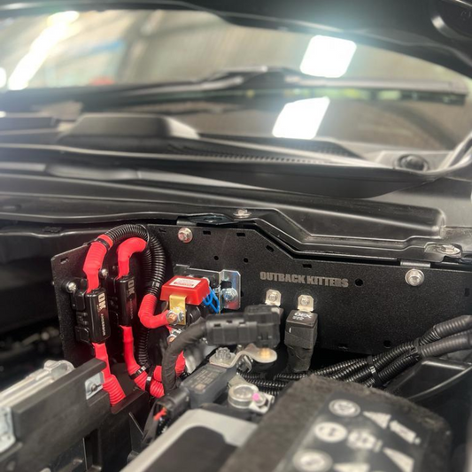 Outback Kitters Fuse-Relay-Breaker Mounting Kit, Powdercoated Black suits RAM 1500 DT (2019+)