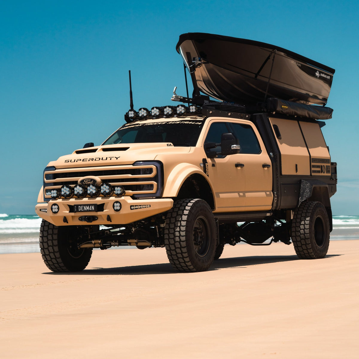 Outback Kitters Pre Runner Bull Bar, Raw, No Hoop suits Ford F-450 Super Duty (2023-2026)