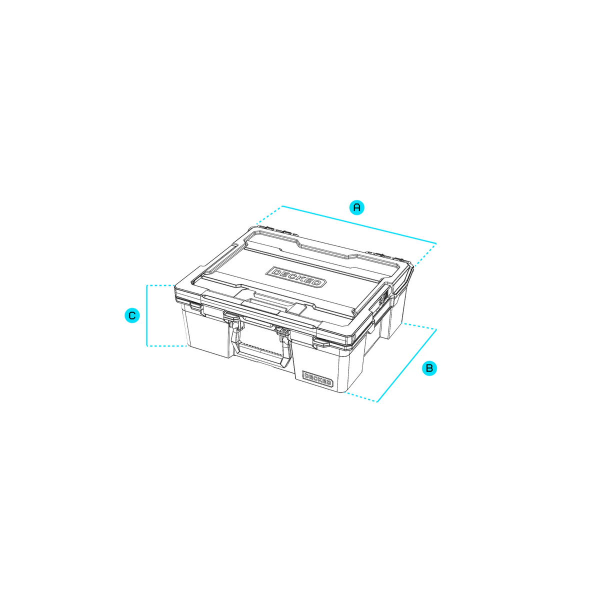 DECKED Halfrack 32 - D-co Case, Gray