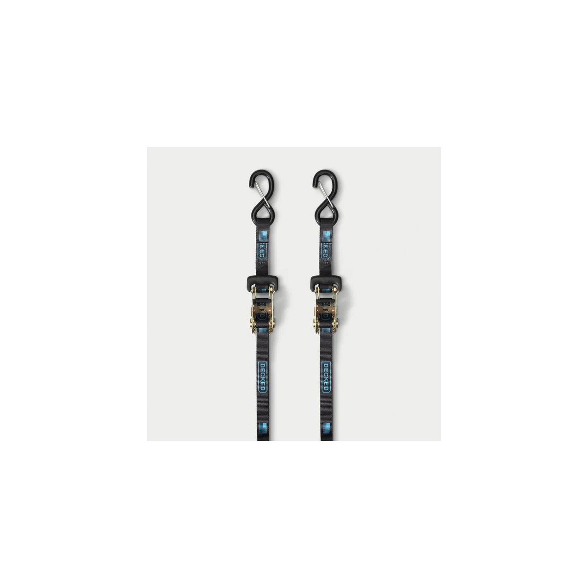DECKED Rachet Straps, Black, Set of 2