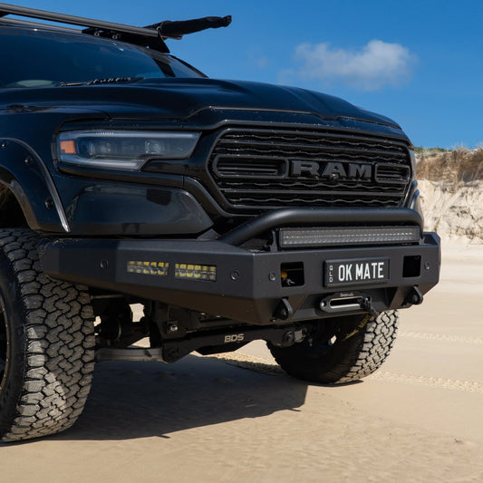 Outback Kitters Pre Runner Bull Bar (Raw) suits RAM 1500 Rebel (2019+)