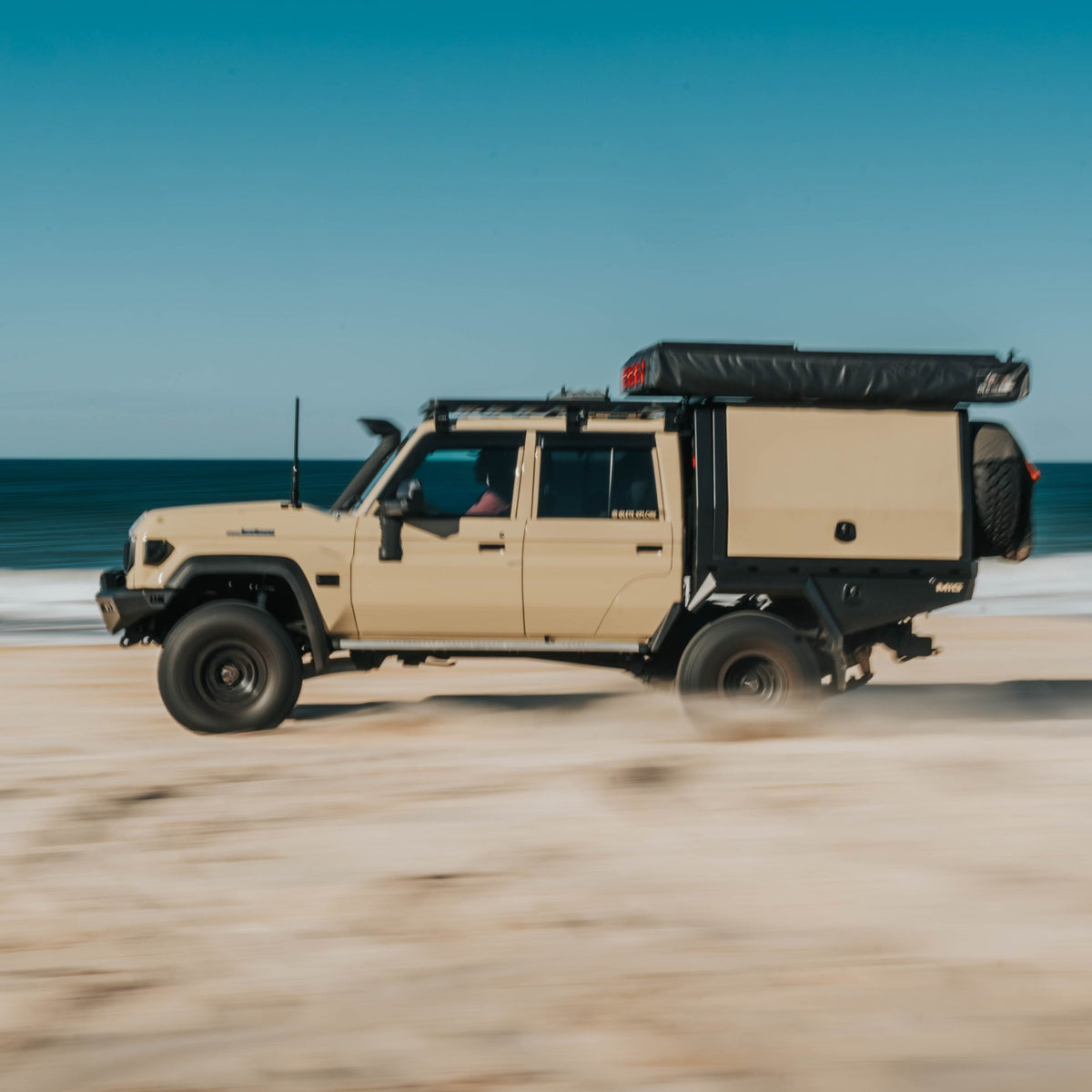 Outback Kitters Pre Runner Bull Bar, Ziggy Series, Texture Black suits Toyota 79 Series (2024-2025)