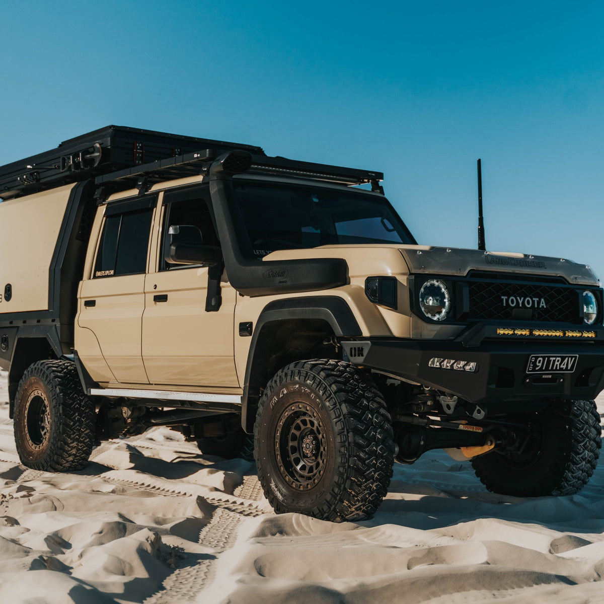 Outback Kitters Pre Runner Bull Bar, Ziggy Series, Raw suits Toyota 79 Series (2024-2025)