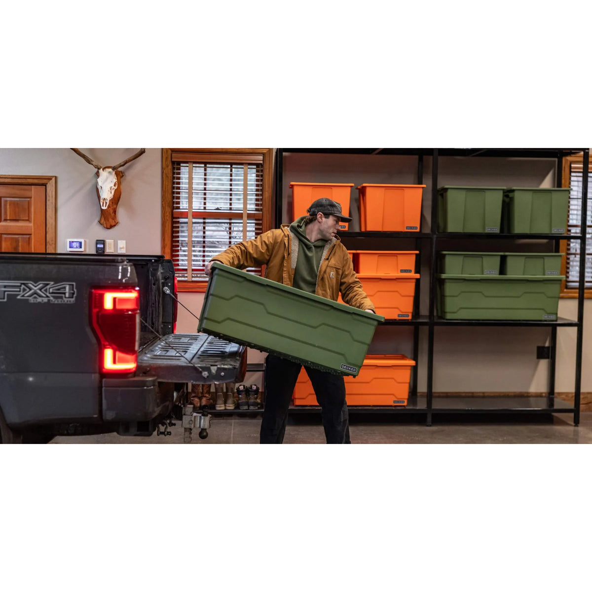 DECKED Payloader 133 - D-Co Bin, Green, Pack of 2