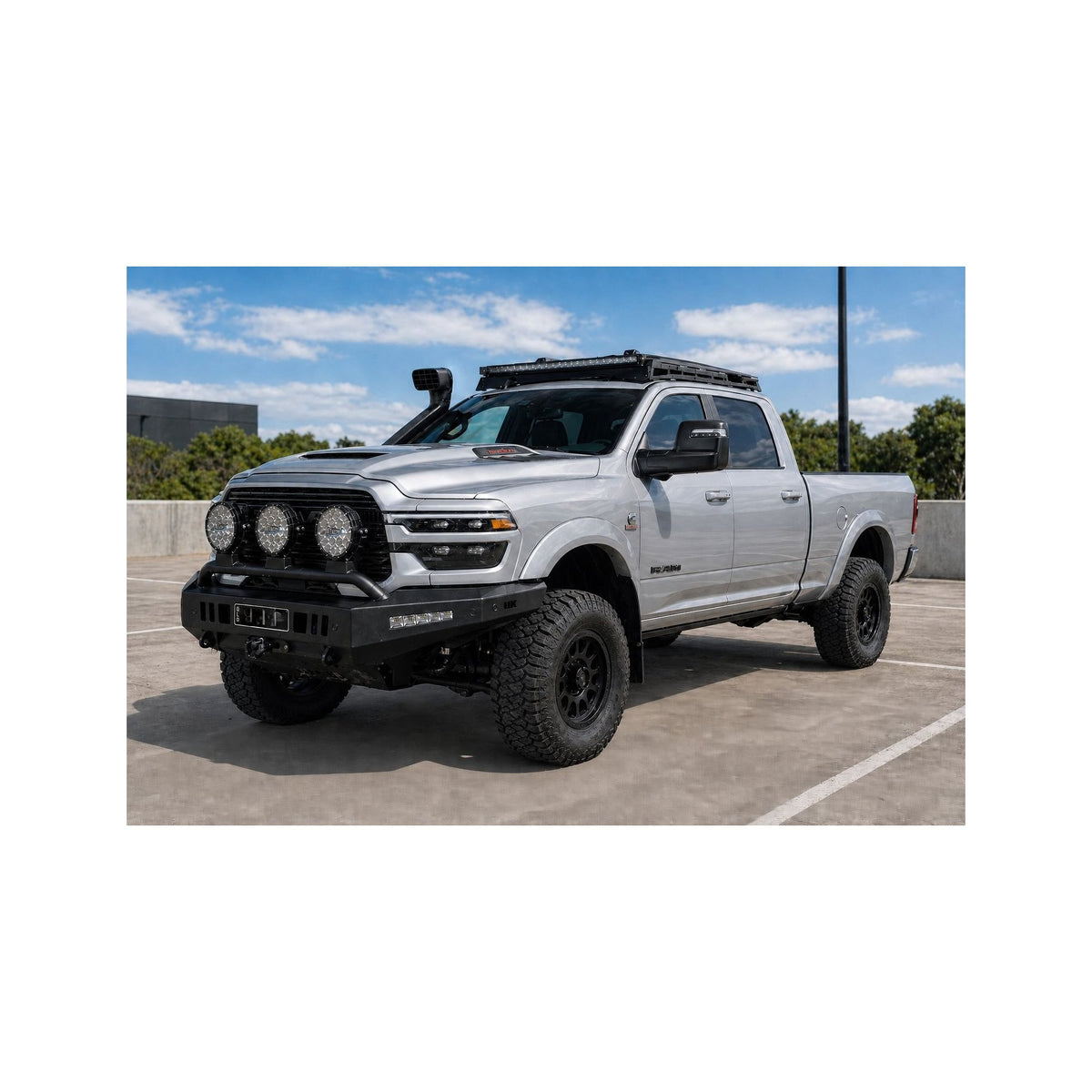 Outback Kitters Pre Runner Bull Bar, Raw suits RAM 2500/3500 (2025-2026)
