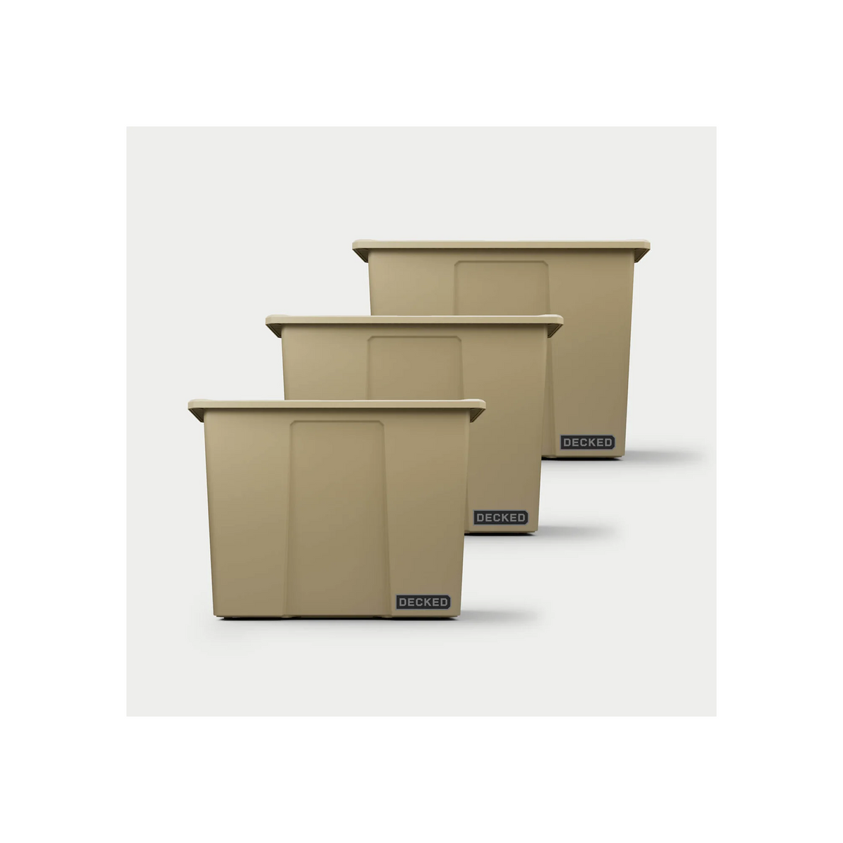 DECKED Payloader 64 - D-co Bin, Tan, 3 Pack