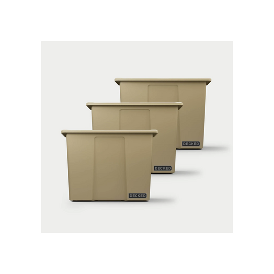 DECKED Payloader 64 - D-co Bin, Tan, 3 Pack