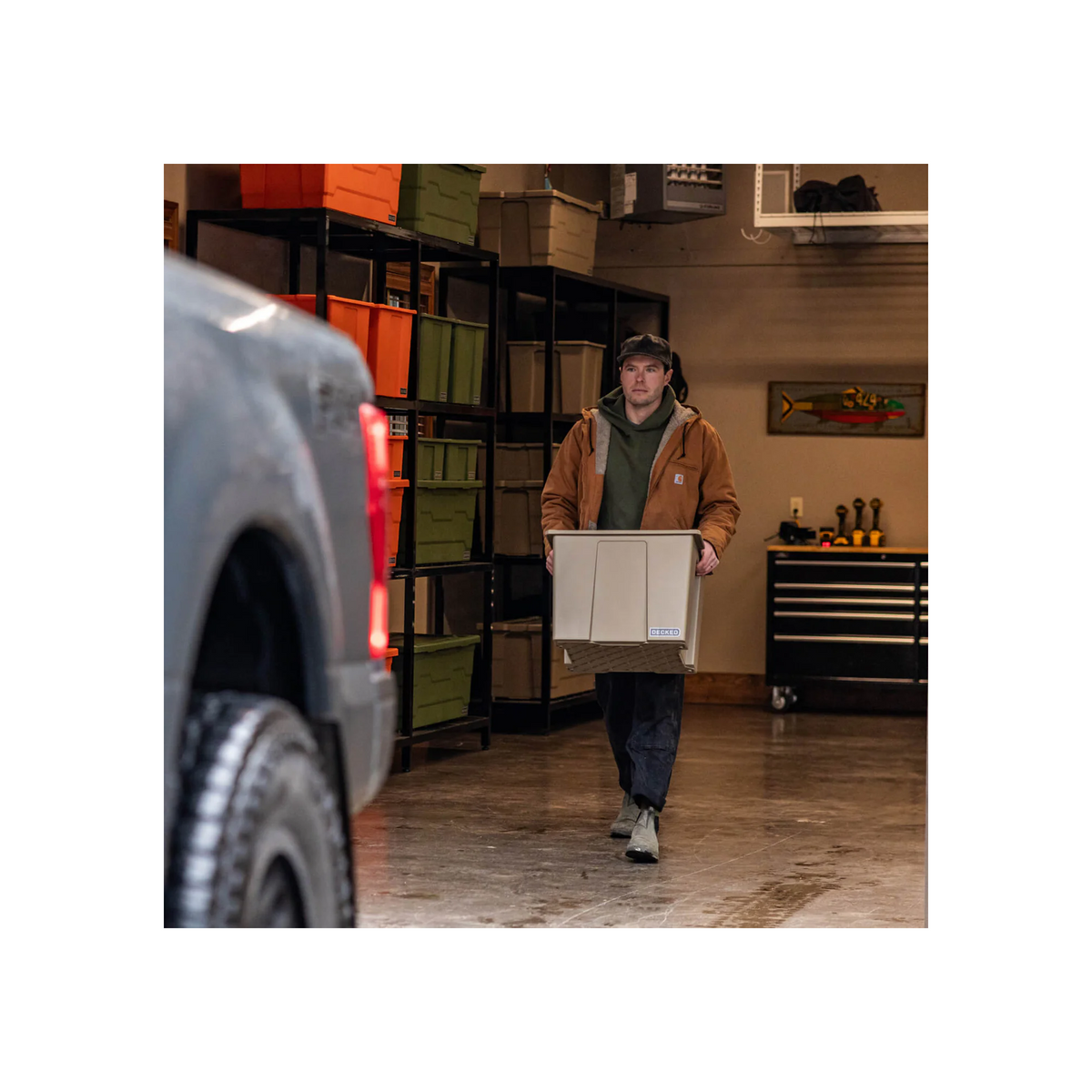DECKED Payloader 64 - D-co Bin, Tan, 3 Pack
