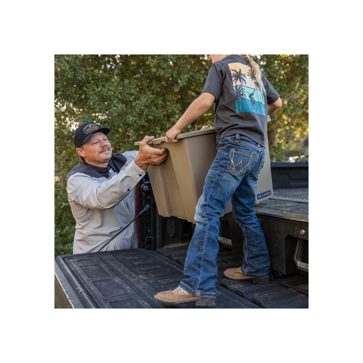 DECKED Payloader 64 - D-co Bin, Tan, 3 Pack