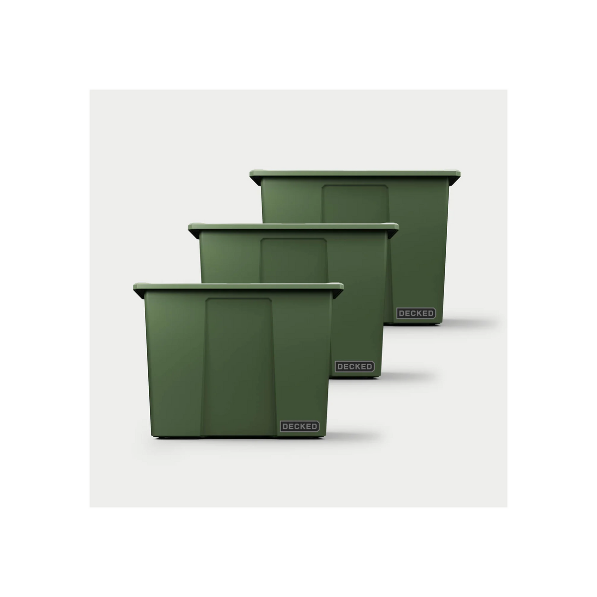 DECKED Payloader 64 - D-co Bin, Green, 3 Pack