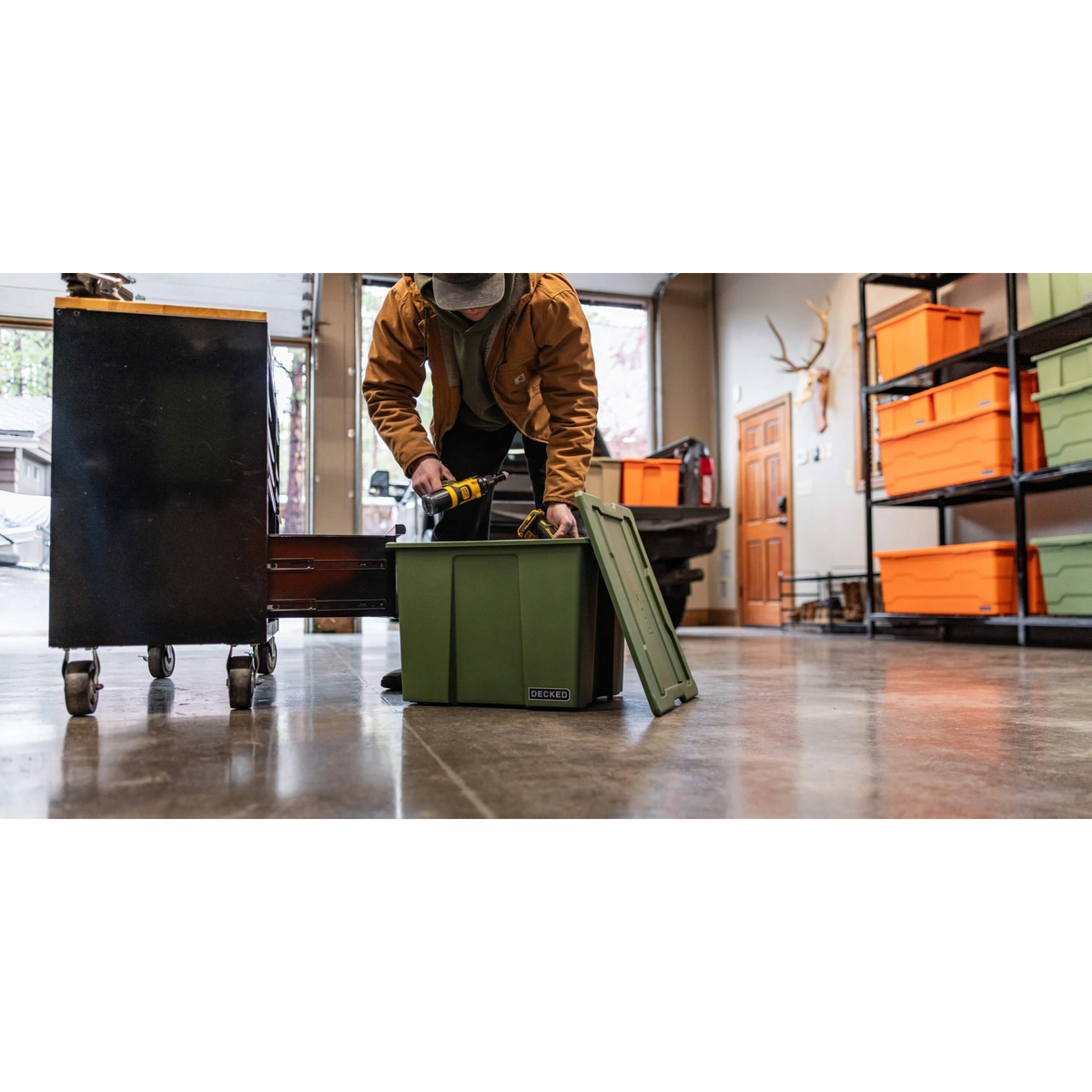 DECKED Payloader 64 - D-co Bin, Green, 3 Pack
