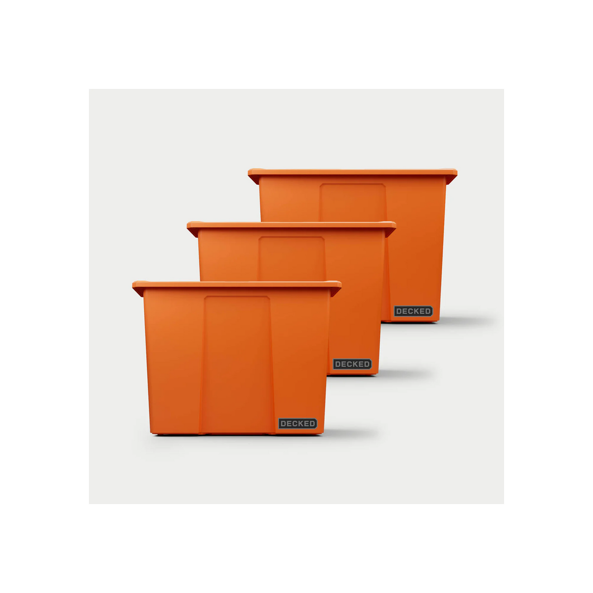 DECKED Payloader 64 - D-co Bin, Orange, 3 Pack
