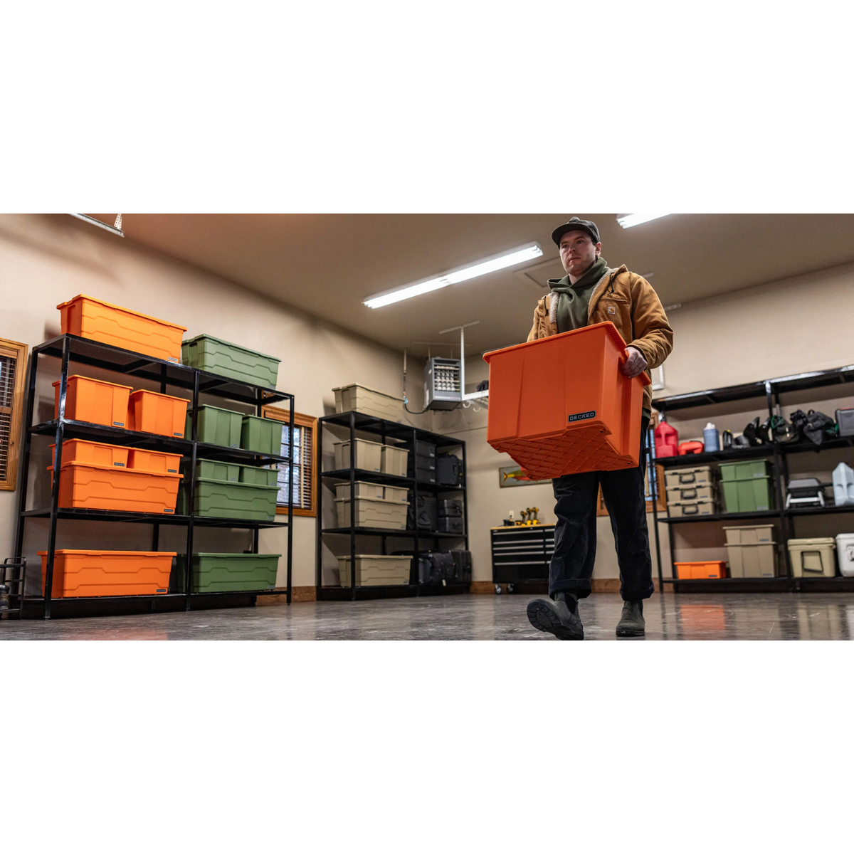 DECKED Payloader 64 - D-co Bin, Orange, 3 Pack