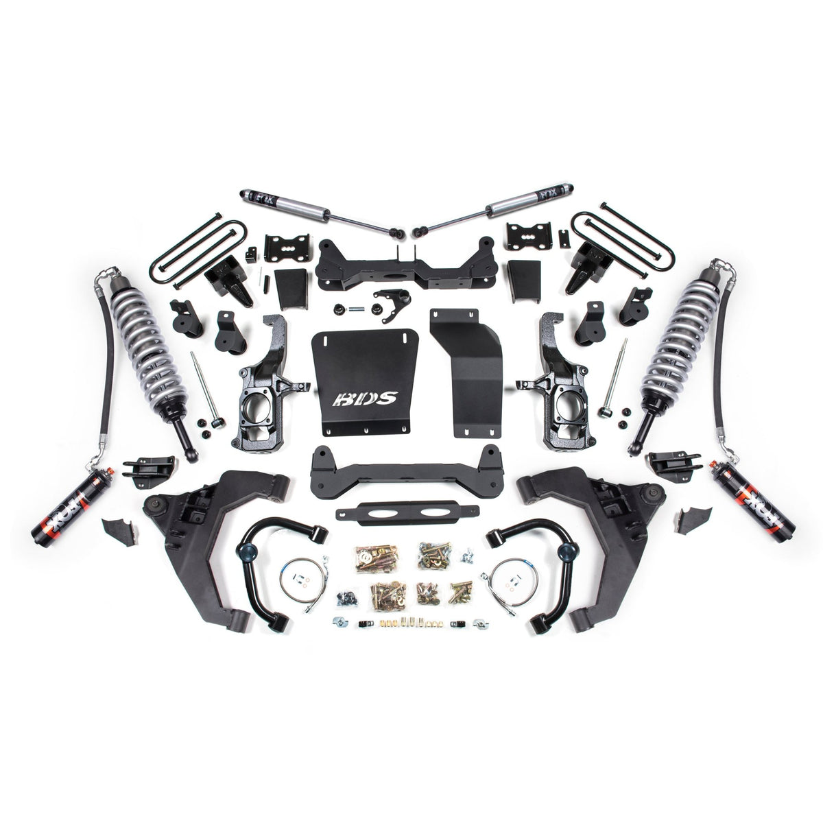 BDS Suspension 6.5" Lift Kit with FOX 2.5" PE DSC Shocks, Rear Fox2.0 suits Chevrolet Silverado 2500/3500 (2011-2019) / GMC