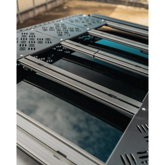Outback Kitters Platform Plates to suit Adventure Rails MAX v2, Powdercoated Black, Set of 2 suits Ford F-150 (2021-2026)