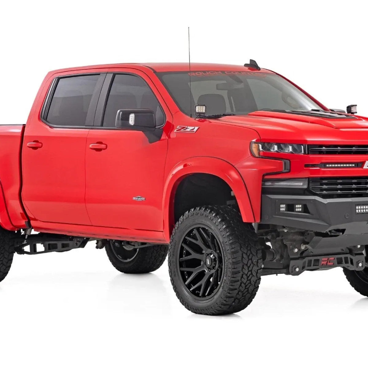 Rough Country 1" Smooth Fender Flares suits Chevrolet Silverado 1500 (2019-2026)