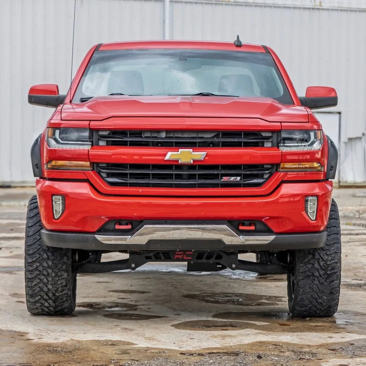 Rough Country 2" Pocket Style Smooth Fender Flares. Front & Rear suits Chevrolet Silverado 2500/3500 (2011-2019)