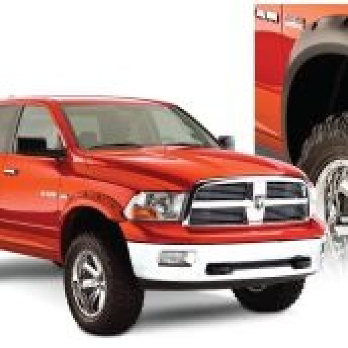 Husky Liners Pocket Style Fender Flares, Black, Front & Rear suits RAM 1500 DS (2013-2024)