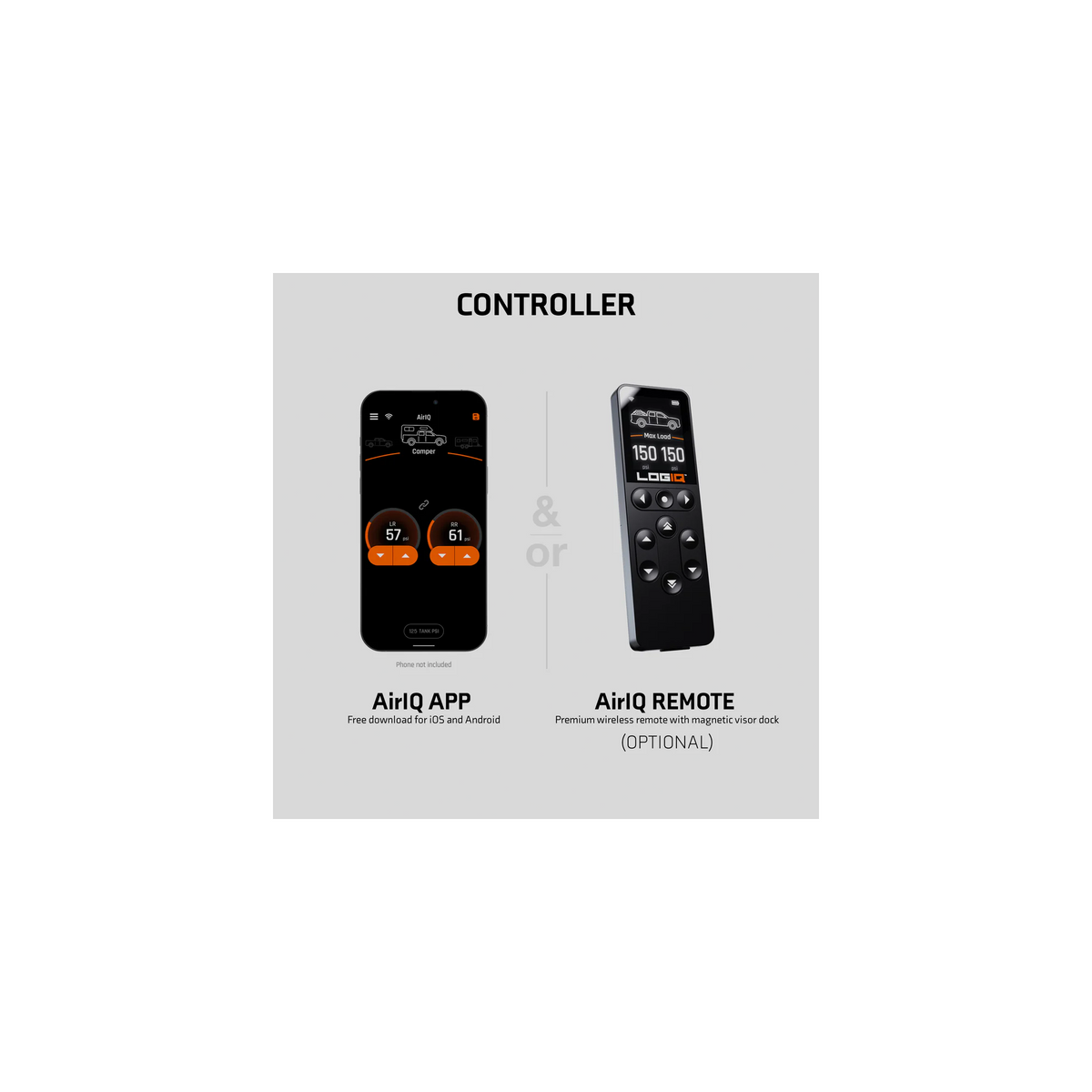 LogIQ ReadyAir Load Levelling Airbags, Set of 2 suits Chevrolet Silverado 1500 (2019-2026)